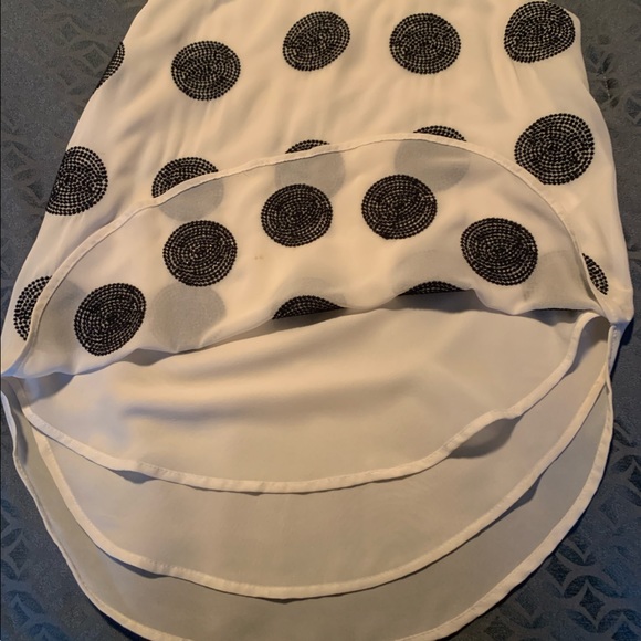 H&M Sleeveless White Polk Dot Blouse | Size 4 - Picture 9 of 14